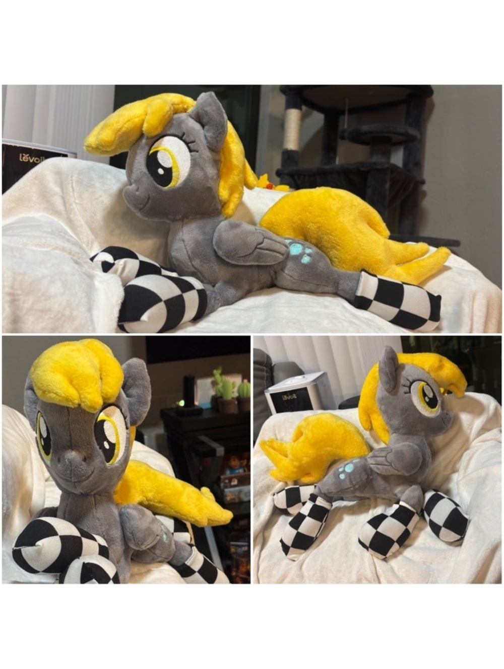 Lounging Derpy Hooves Handmade Plush